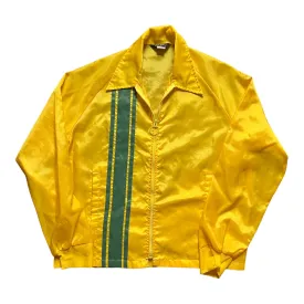 1970s Swingster Race Stripe Windbreaker Jacket Yellow