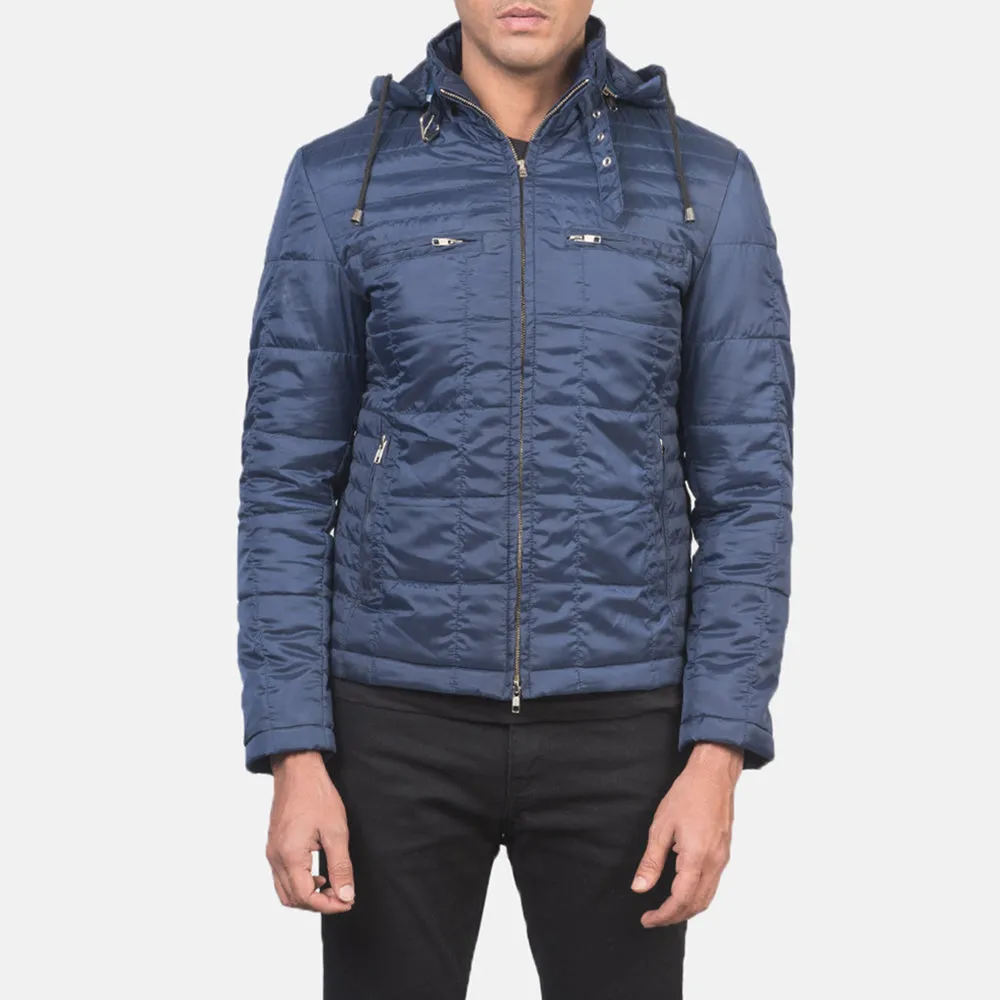 Alps Quilted Blue Windbreaker Jacket