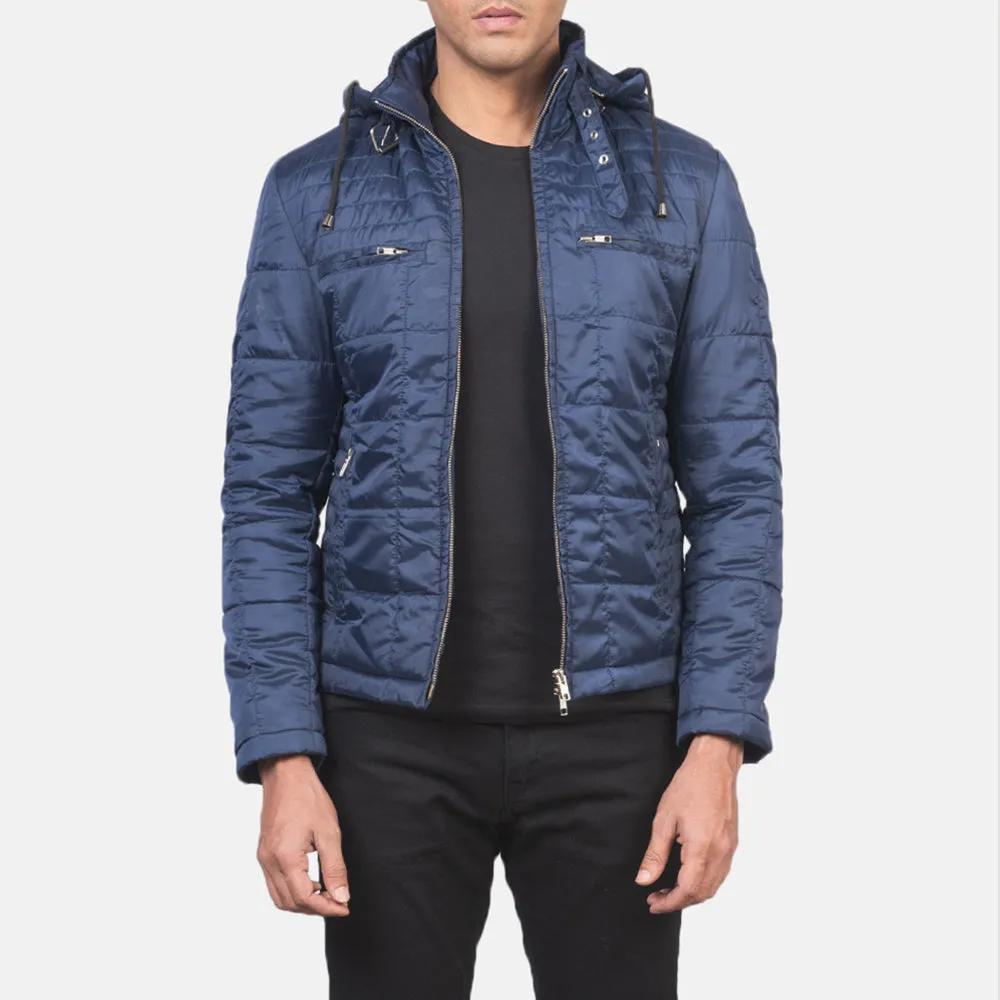 Alps Quilted Blue Windbreaker Jacket