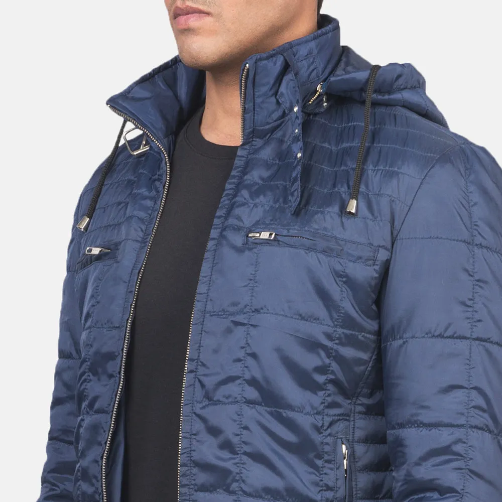 Alps Quilted Blue Windbreaker Jacket