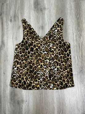 Animal Print Blouse Sleeveless Wayf, Size Xs