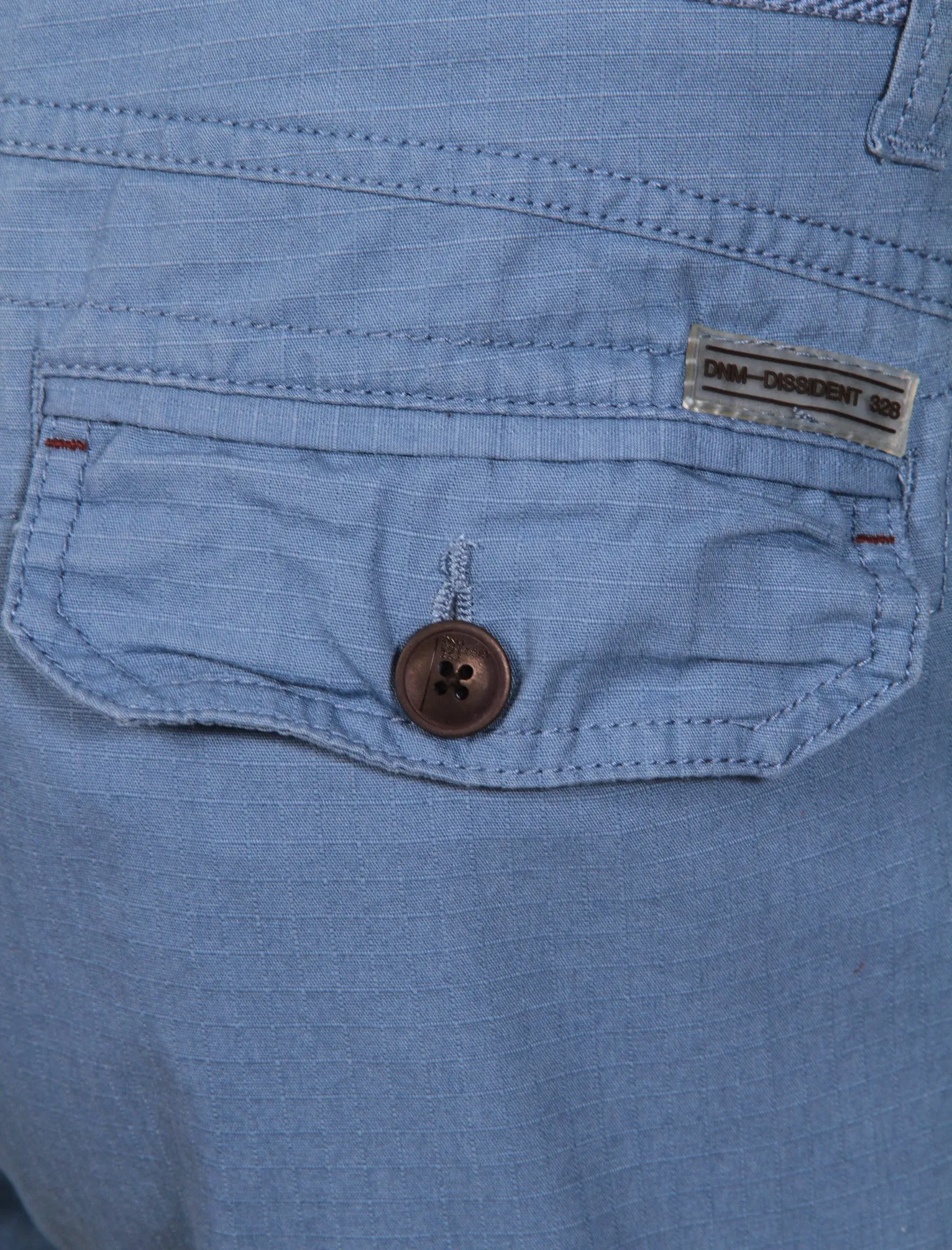 Avery Cotton Cargo Shorts with Belt in Vintage Blue - Dissident