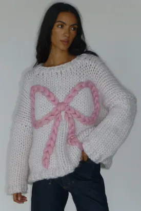 Bella Bow Chunky Knit Sweater