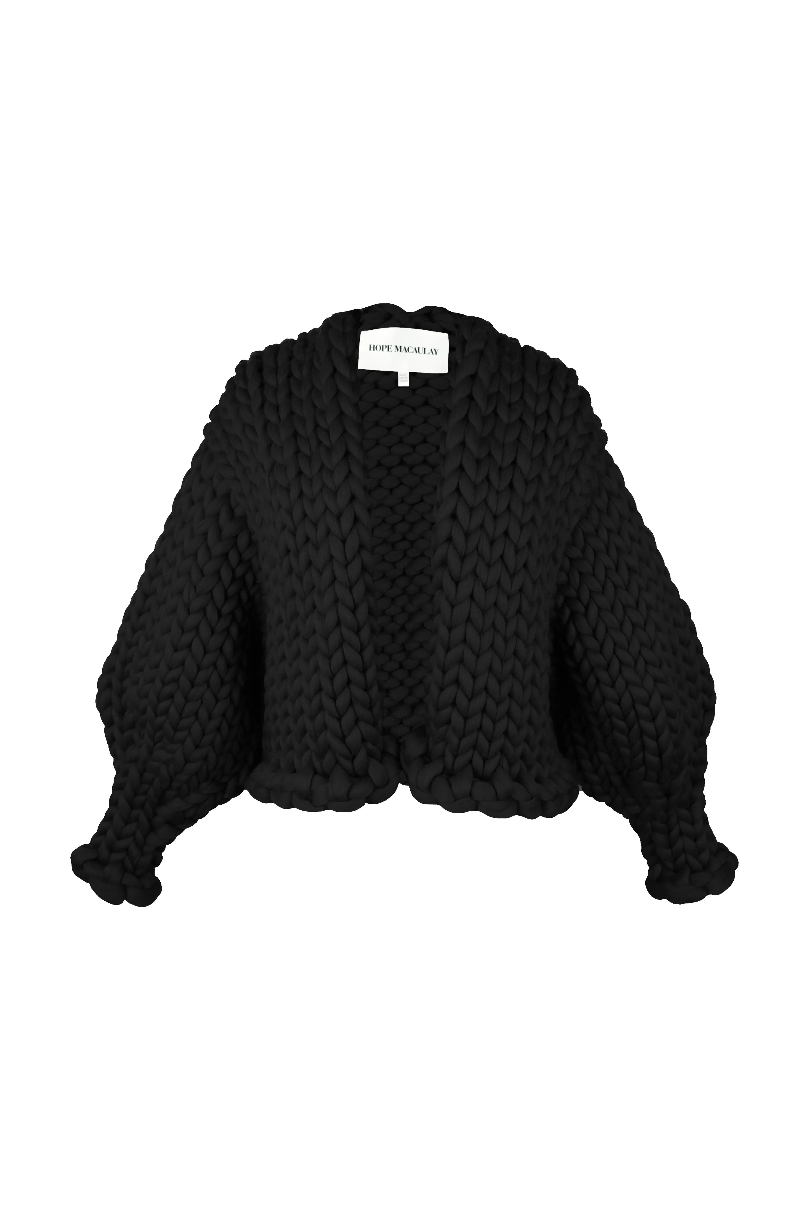 Black Colossal Knit Cardigan