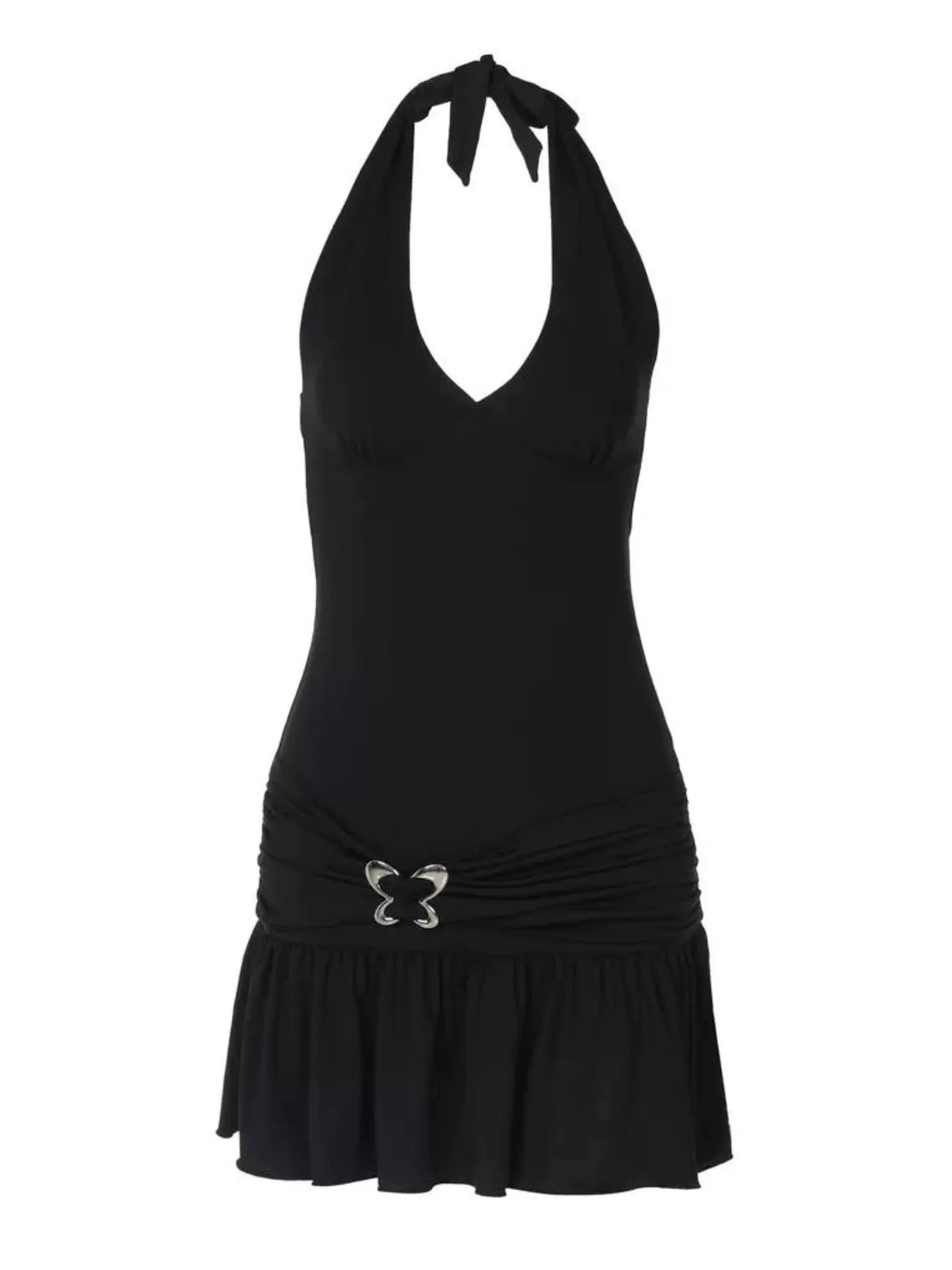 Bonnyshow Brezlyn Mini Dress with Butterfly Buckle