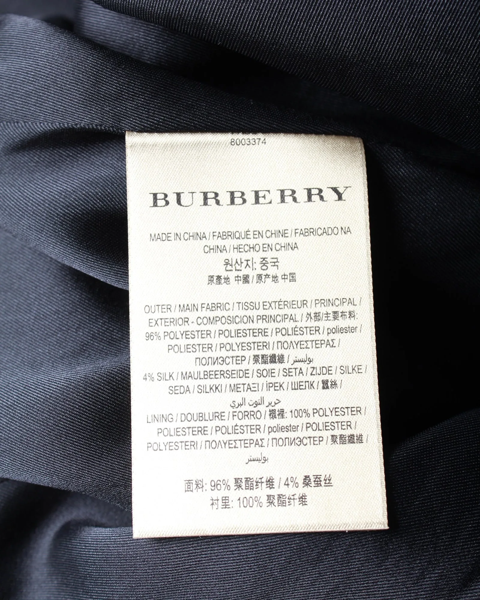 Burberry Pleat Detail Check Mini Skirt in Grey Polyester