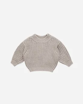 Chunky Knit Sweater || Fog