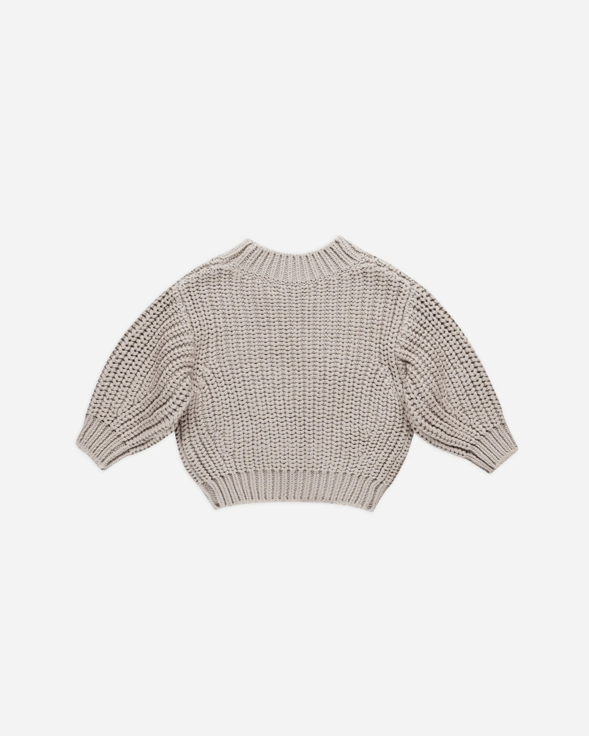 Chunky Knit Sweater || Fog