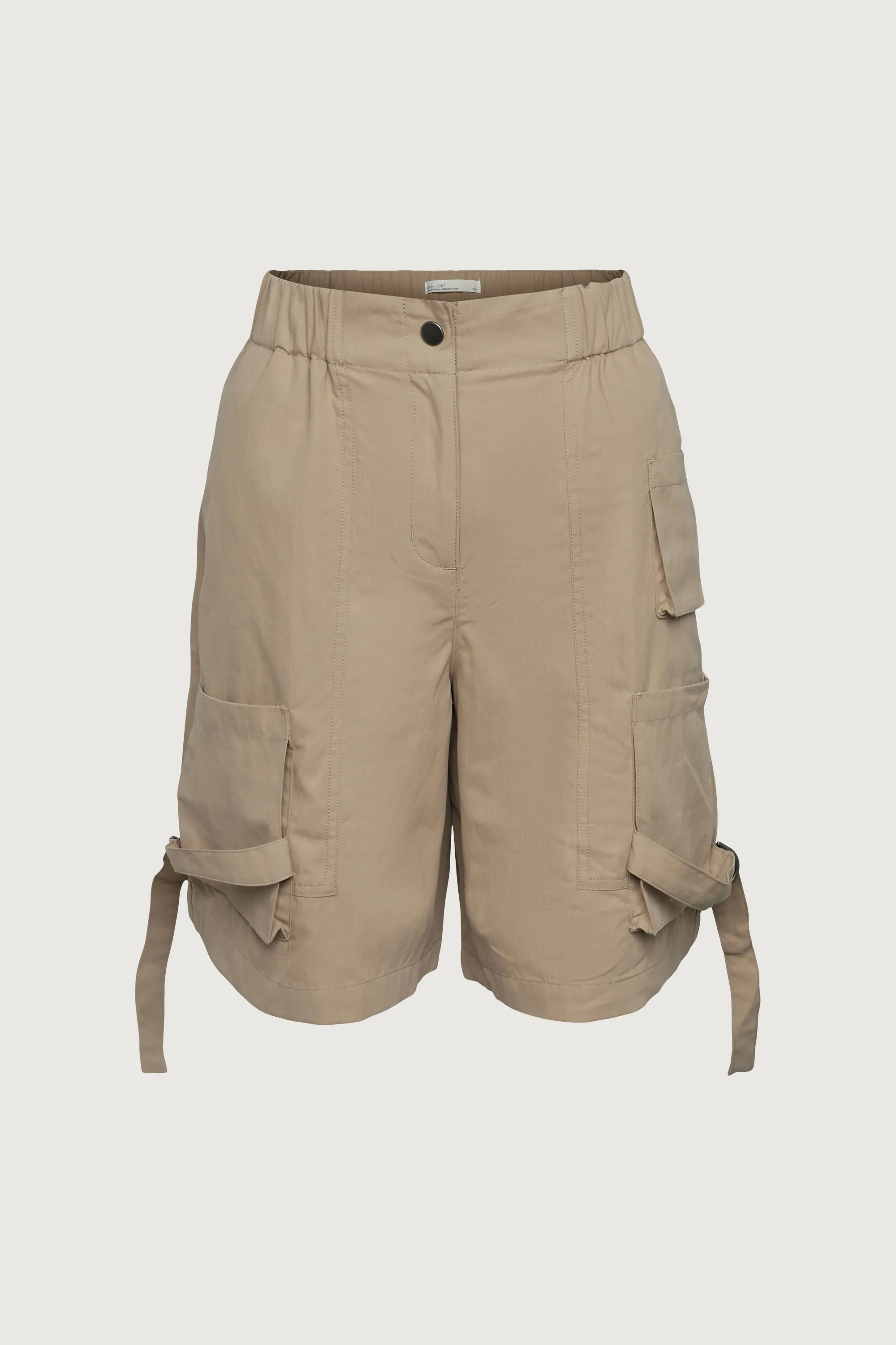 COTTON NYLON TWILL CARGO SHORT