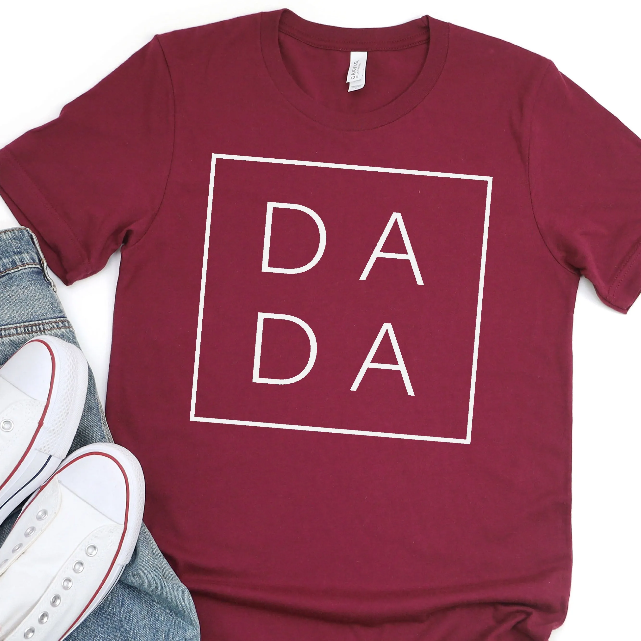 DA DA - Word Block - Hunting - Father's Day Graphic T-Shirt -  T-shirt T-Shirt For Dad