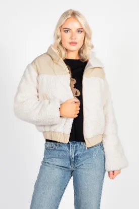 Fluffy Clouds Teddy Puffer Jacket