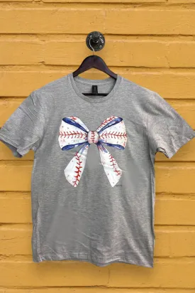 GILDAN DTF BASEBALL BOW  - LIGHT GREY