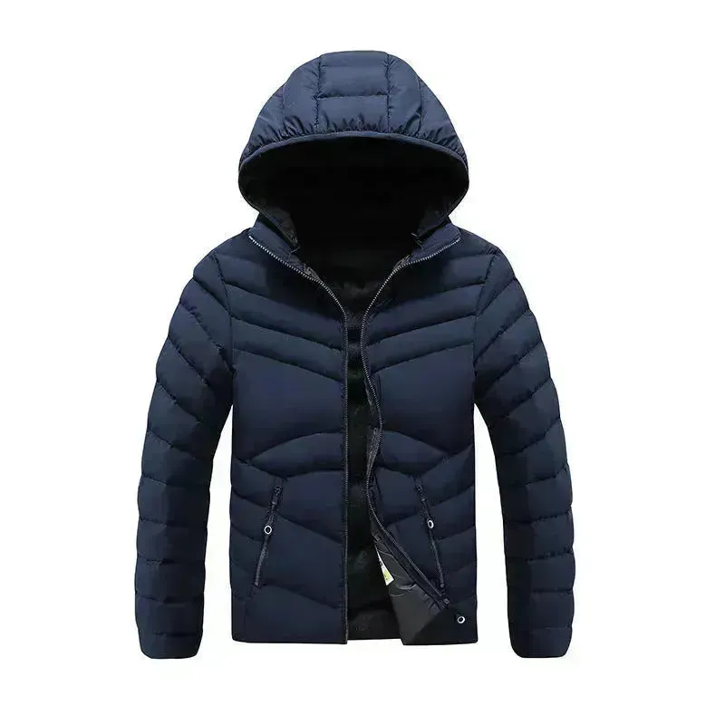 High Quality Super Warm 2 Layers Warmth Fleece-lined Cotton Padded Winter Rain Puffer Jacket