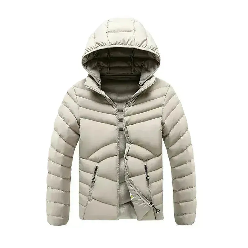 High Quality Super Warm 2 Layers Warmth Fleece-lined Cotton Padded Winter Rain Puffer Jacket