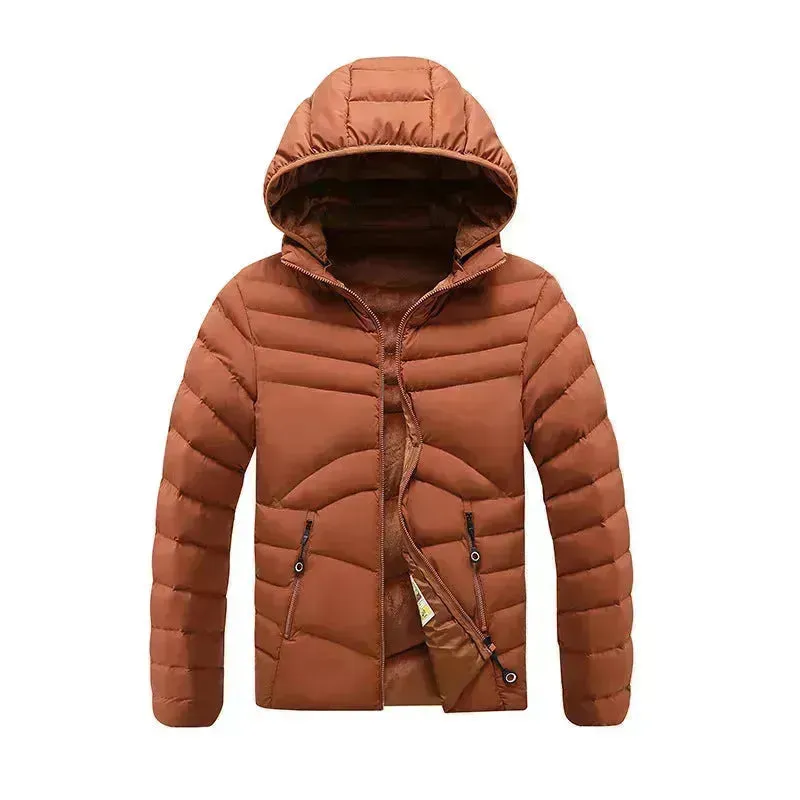 High Quality Super Warm 2 Layers Warmth Fleece-lined Cotton Padded Winter Rain Puffer Jacket