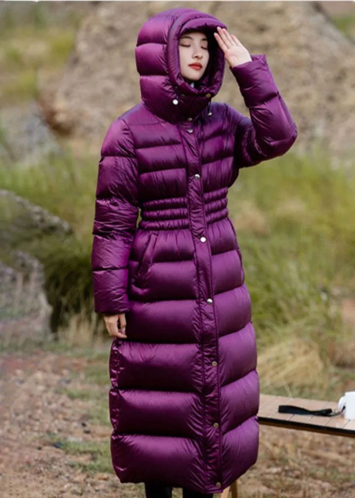 Hooded Long Down Puffer Coat