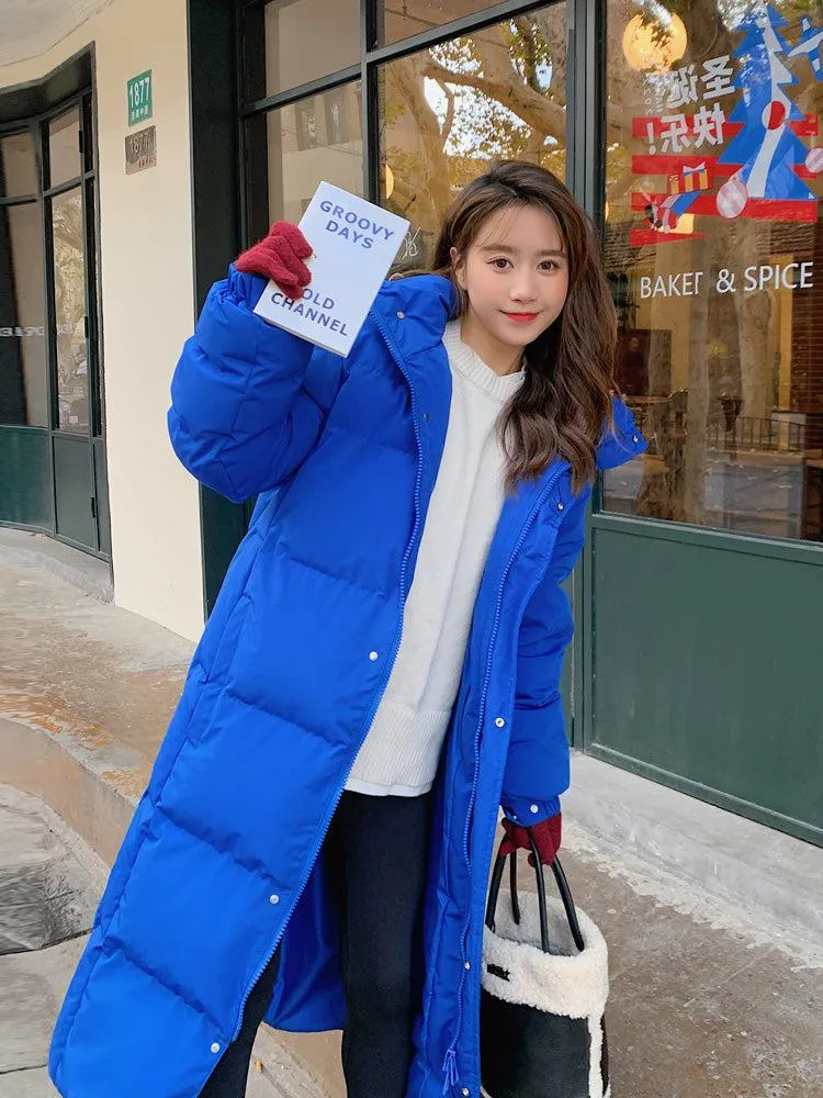 Hooded Quilted Puffer Parka Coat