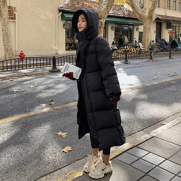 Hooded Quilted Puffer Parka Coat