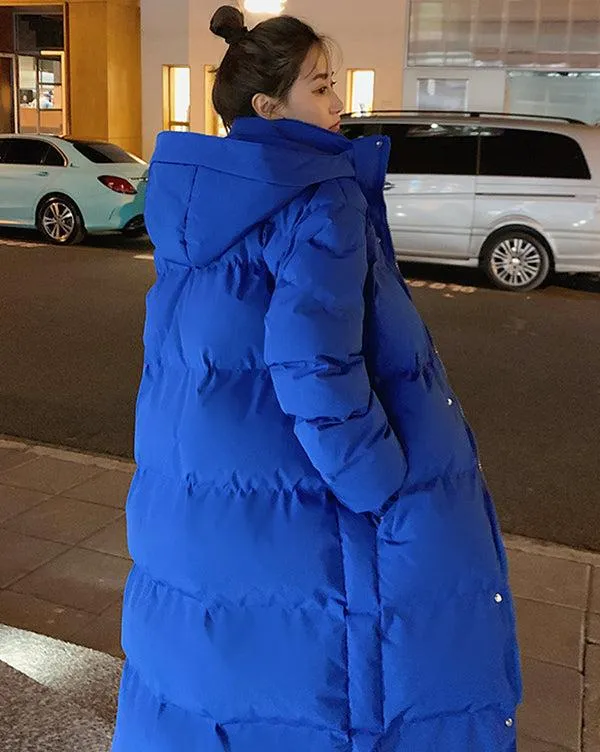 Hooded Quilted Puffer Parka Coat