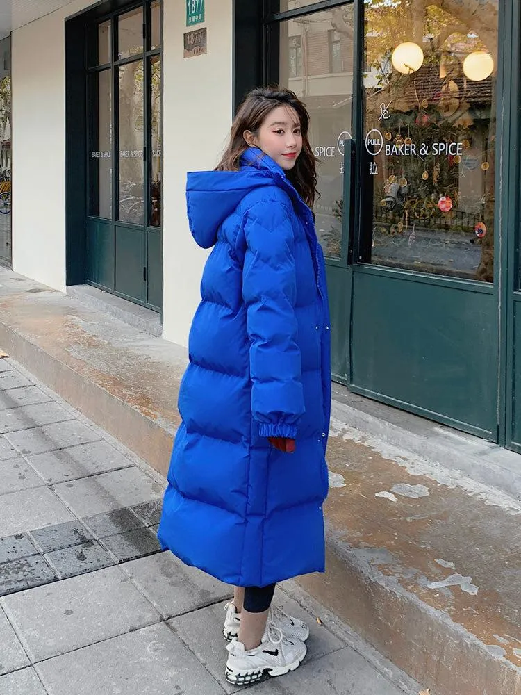 Hooded Quilted Puffer Parka Coat