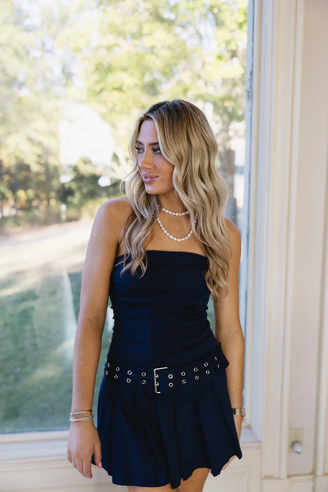 Keely Mini Dress - Navy