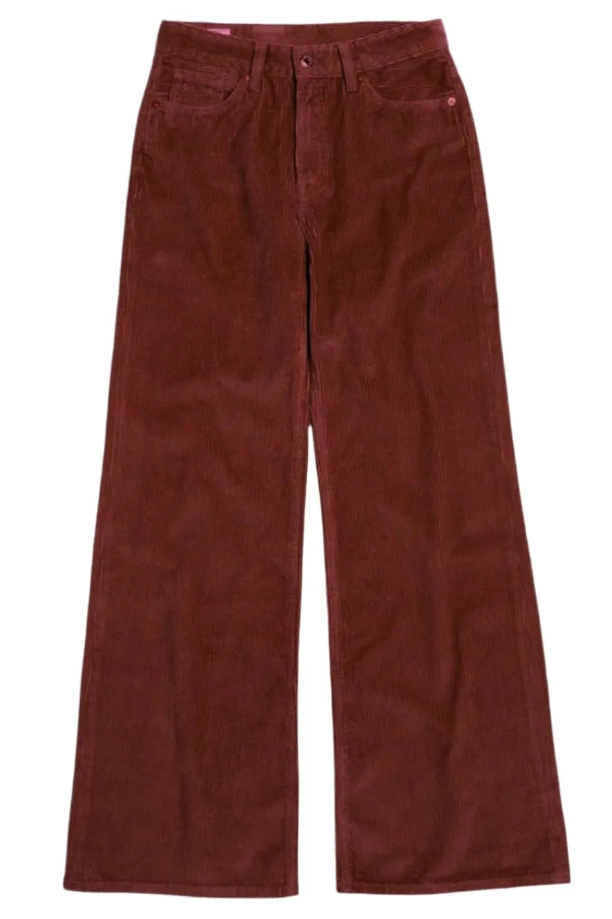 Kings of Indigo Jane corduroy pants madder brown women