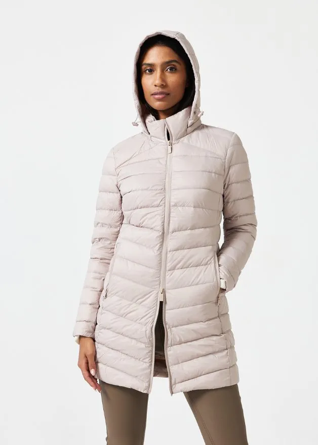 Latte Duck Down Puffer Coat