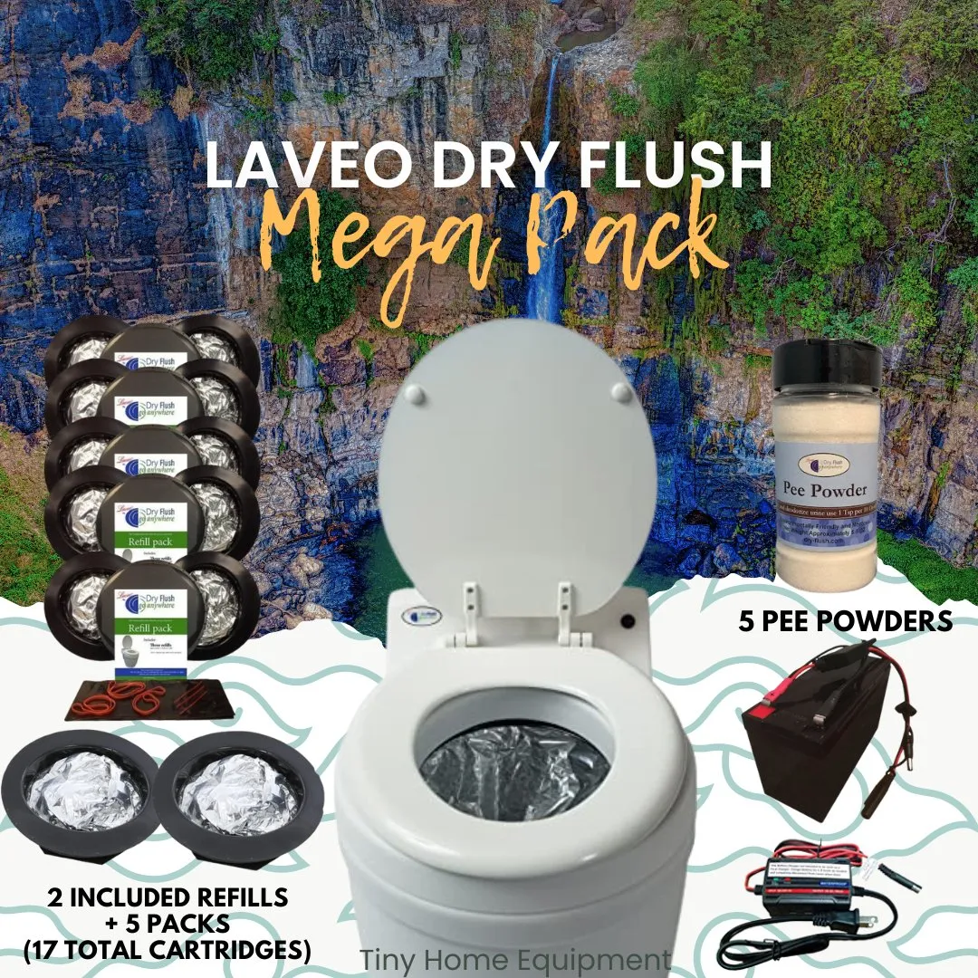 Laveo Dry Flush Toilet Mega Pack