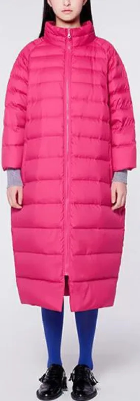 Long Pink Puffer Coat