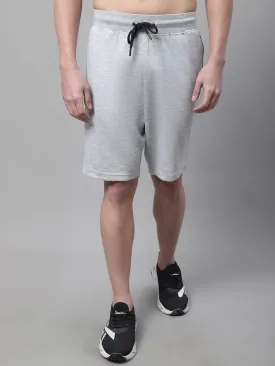 Men Grey Melange Shorts