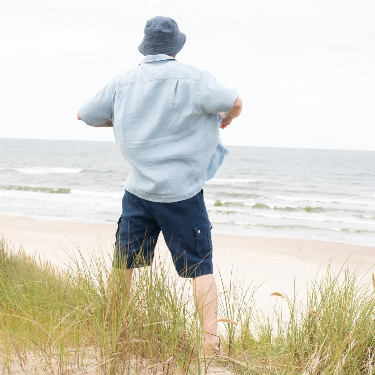 Men’s cargo linen shorts MACKAY