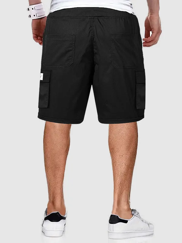 Men's Drawstring Loose Casual Cargo Shorts