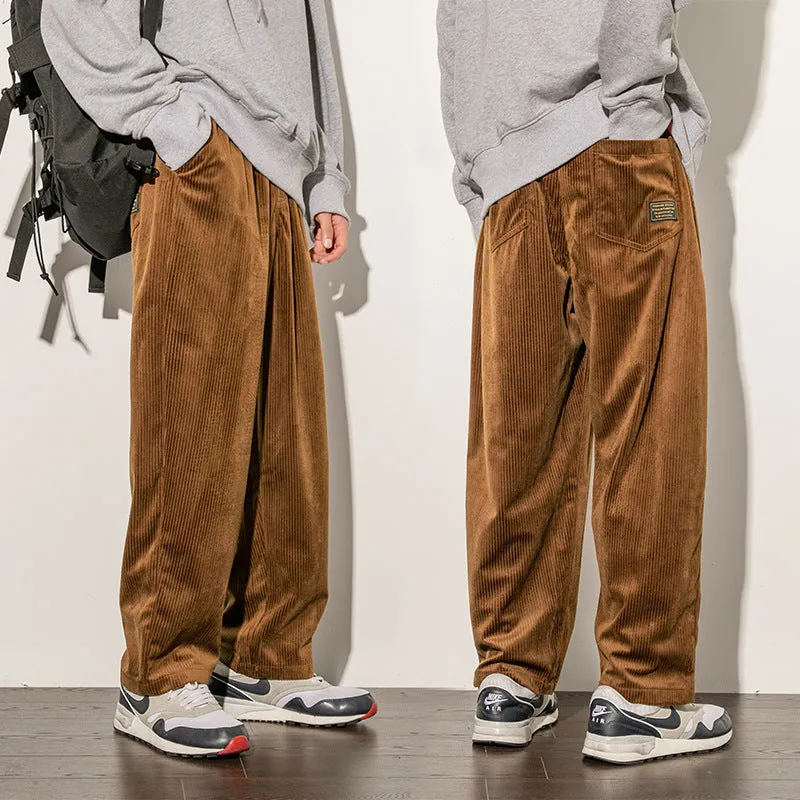 Men's Japanese Retro Corduroy Pants