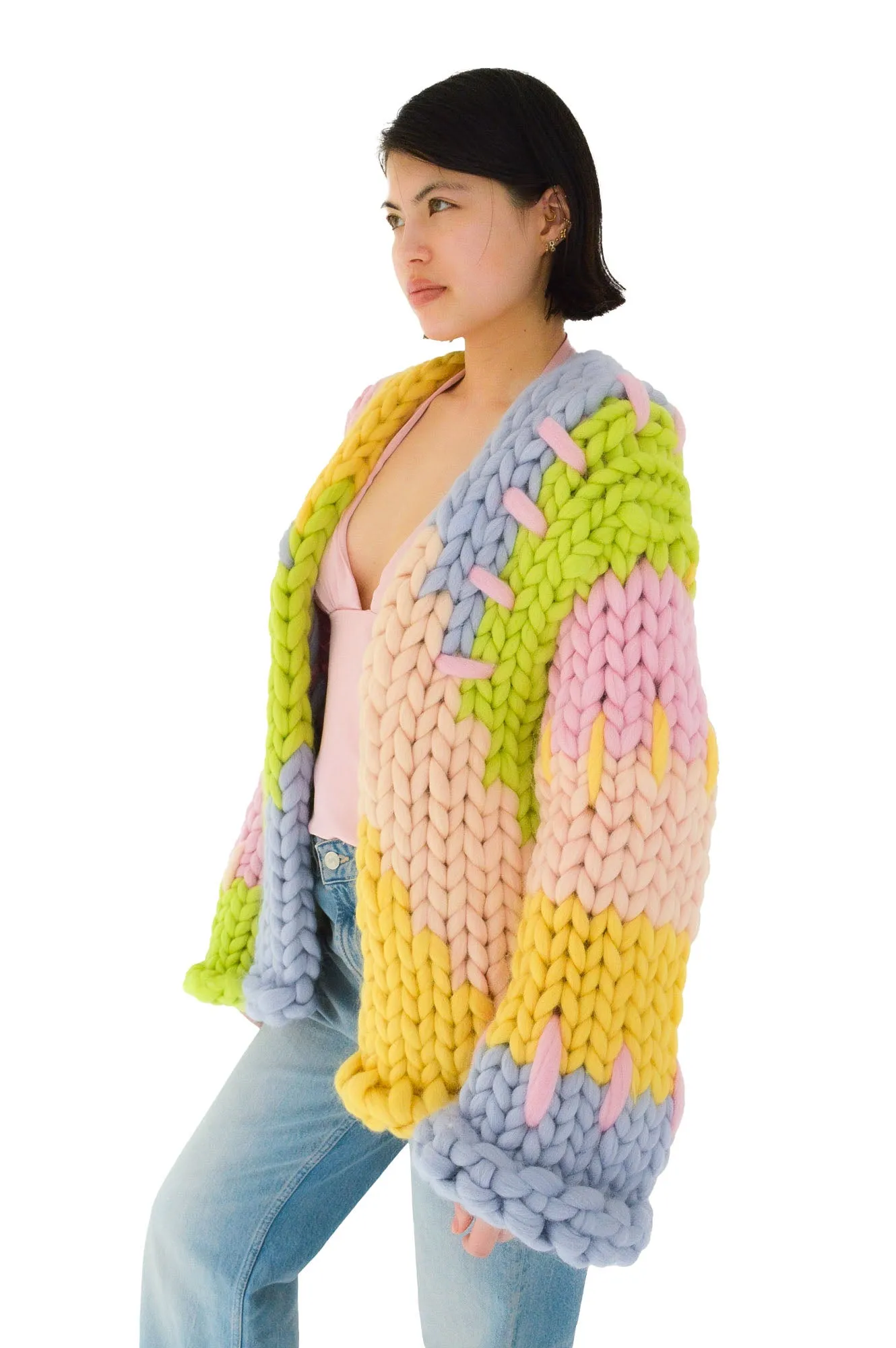 Midi Pastel Colossal Knit Cardigan