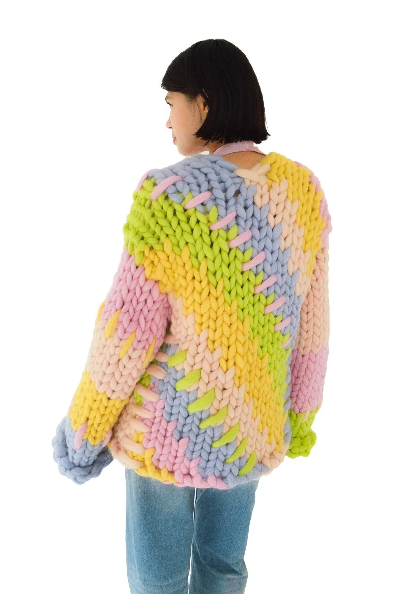 Midi Pastel Colossal Knit Cardigan