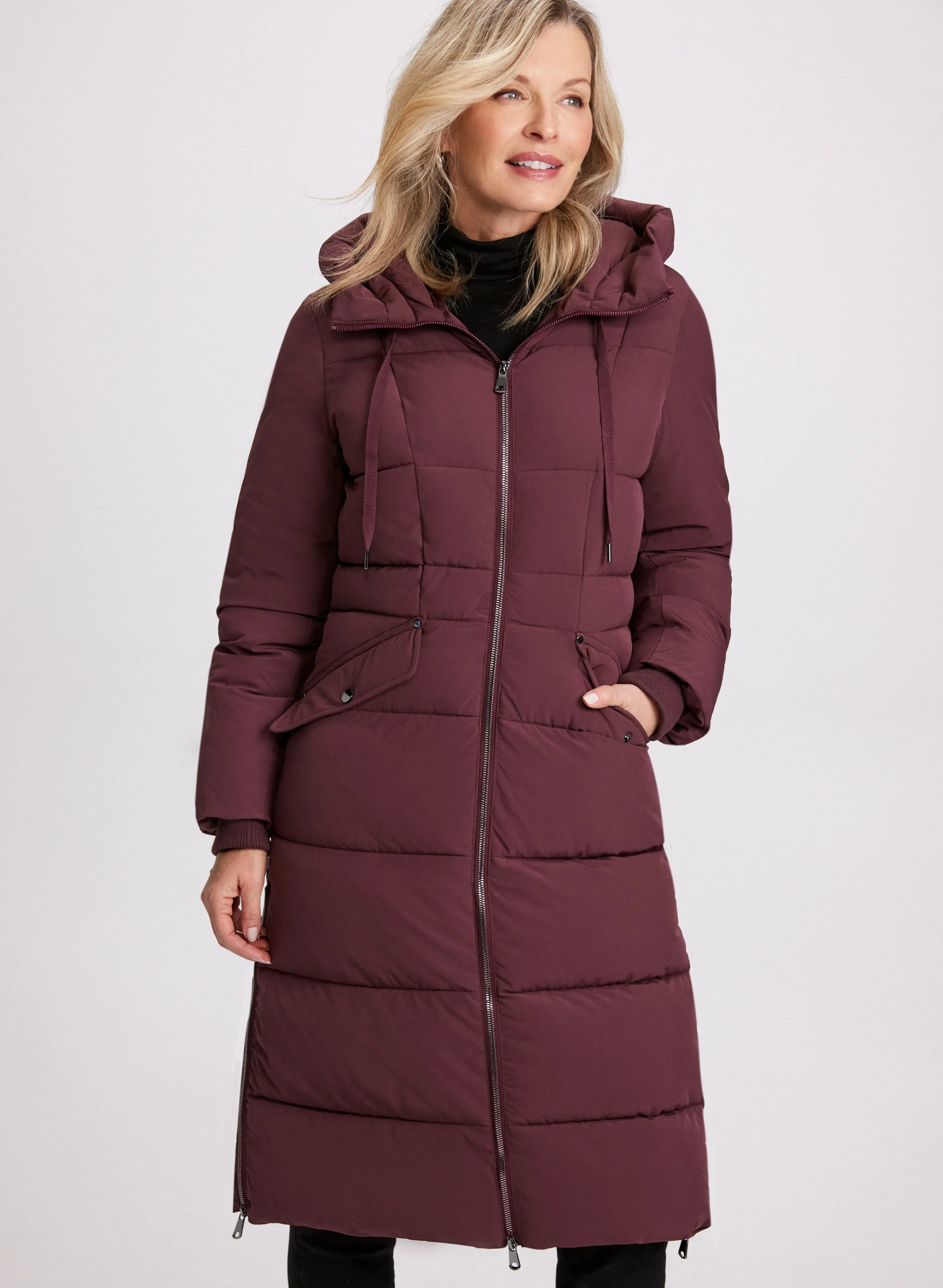 Mixed Puffer Coat