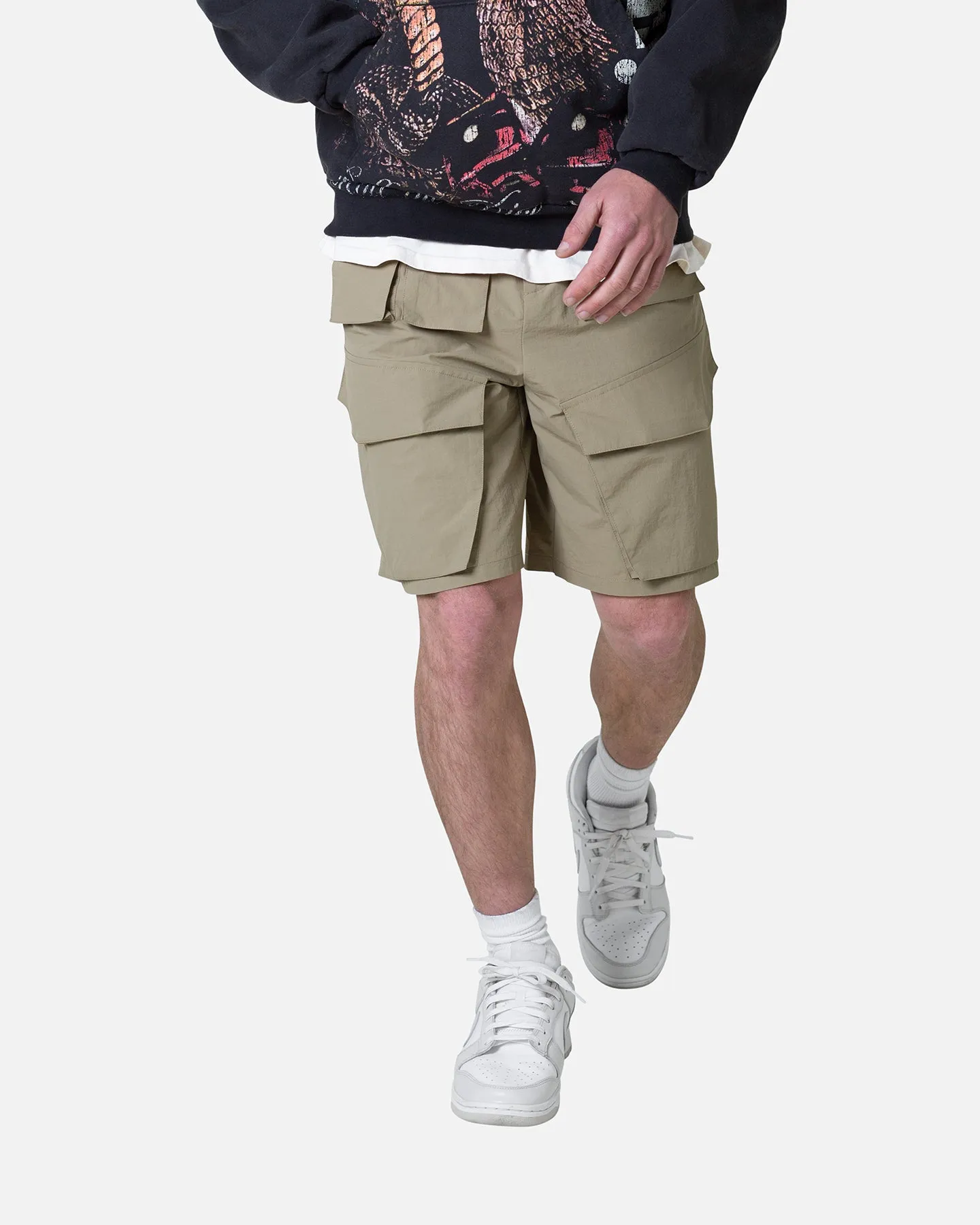 MNML Nylon Cargo Traveler Shorts Sand