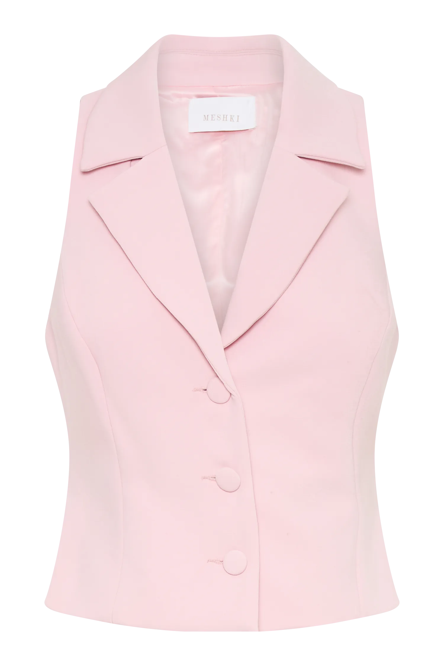 Mura Suiting Vest - Baby Pink