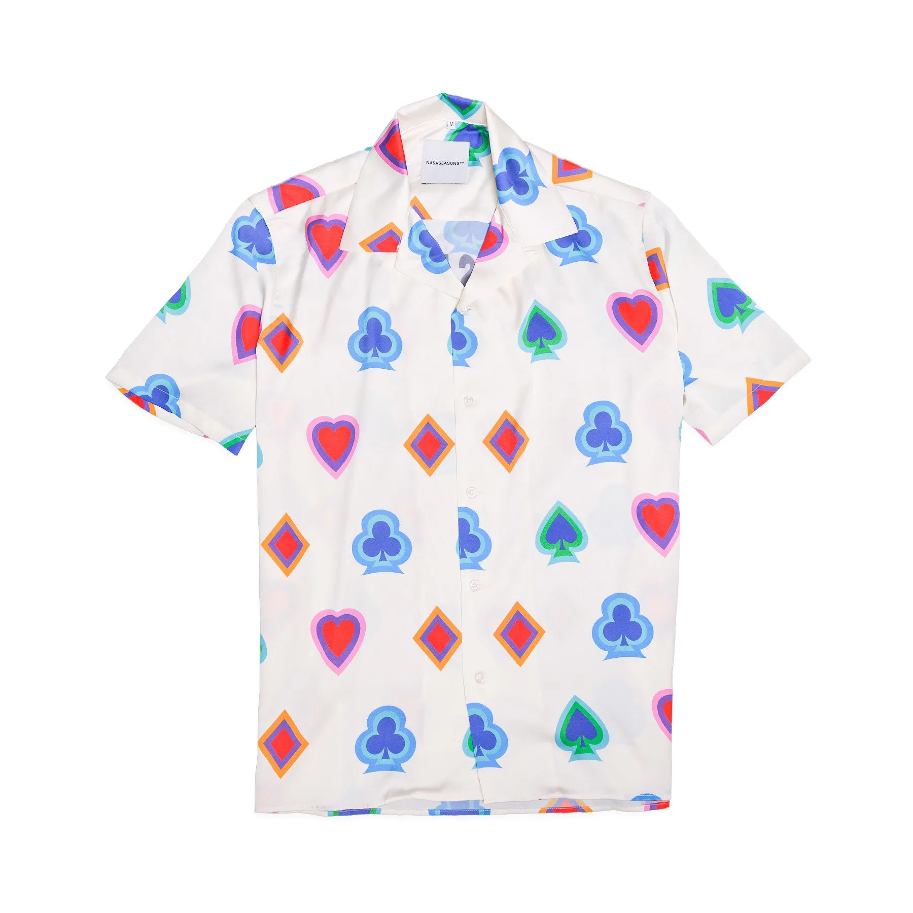 NASASEASONS Wild Card Button Up Shirt - White