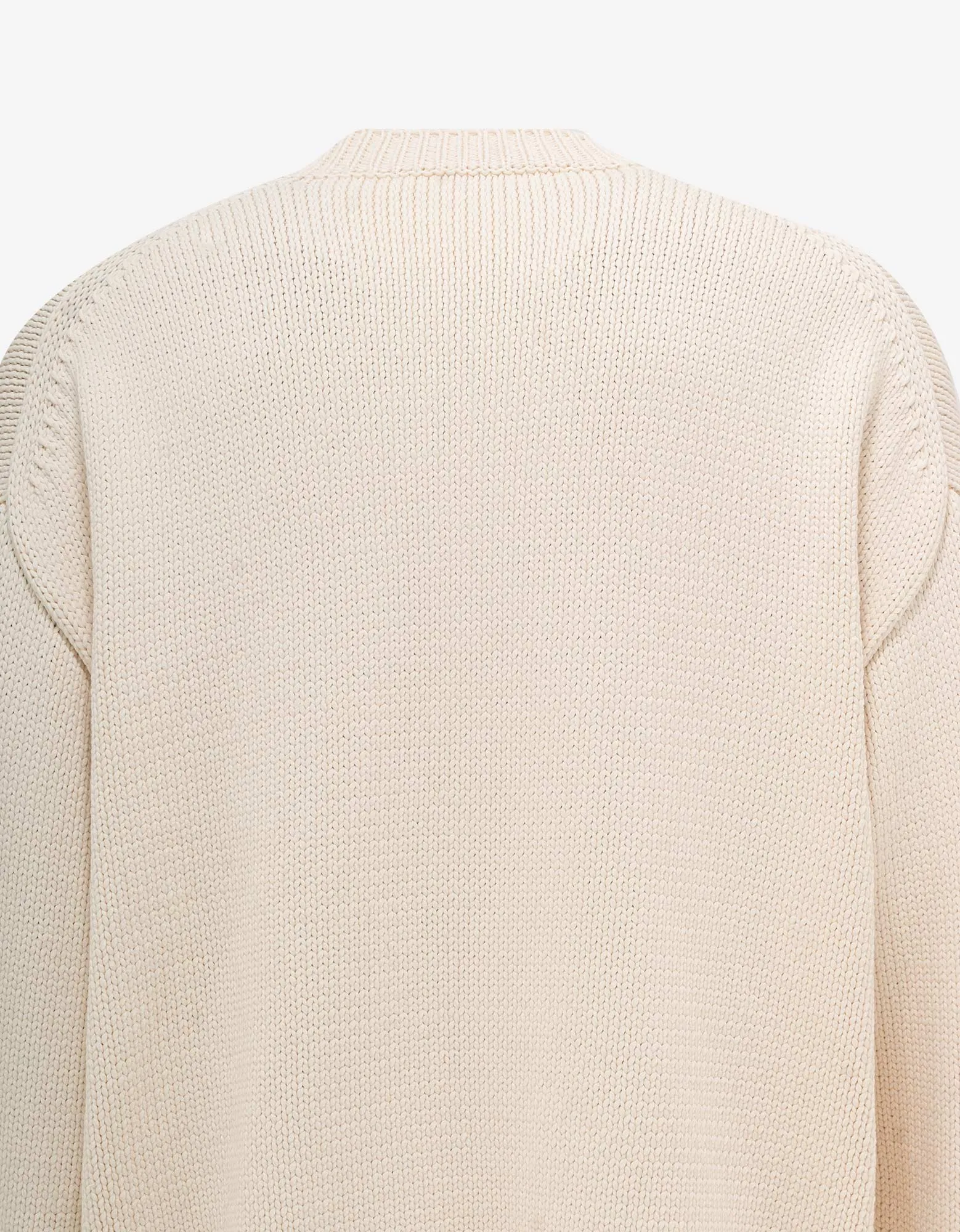 Off-White Cream Cat Chunky Sweater