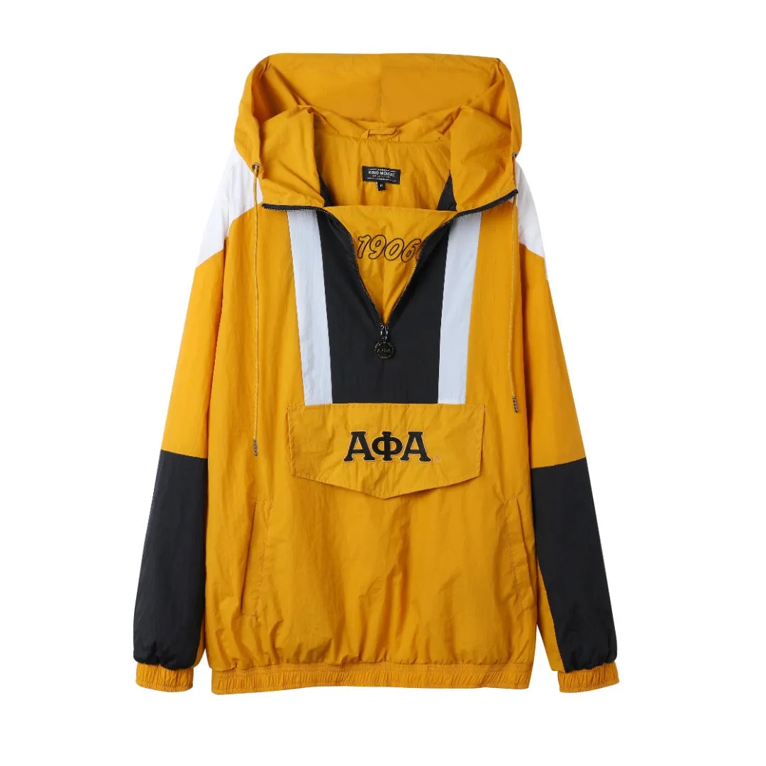 Old Gold Alpha Half Zip Windbreaker Jacket