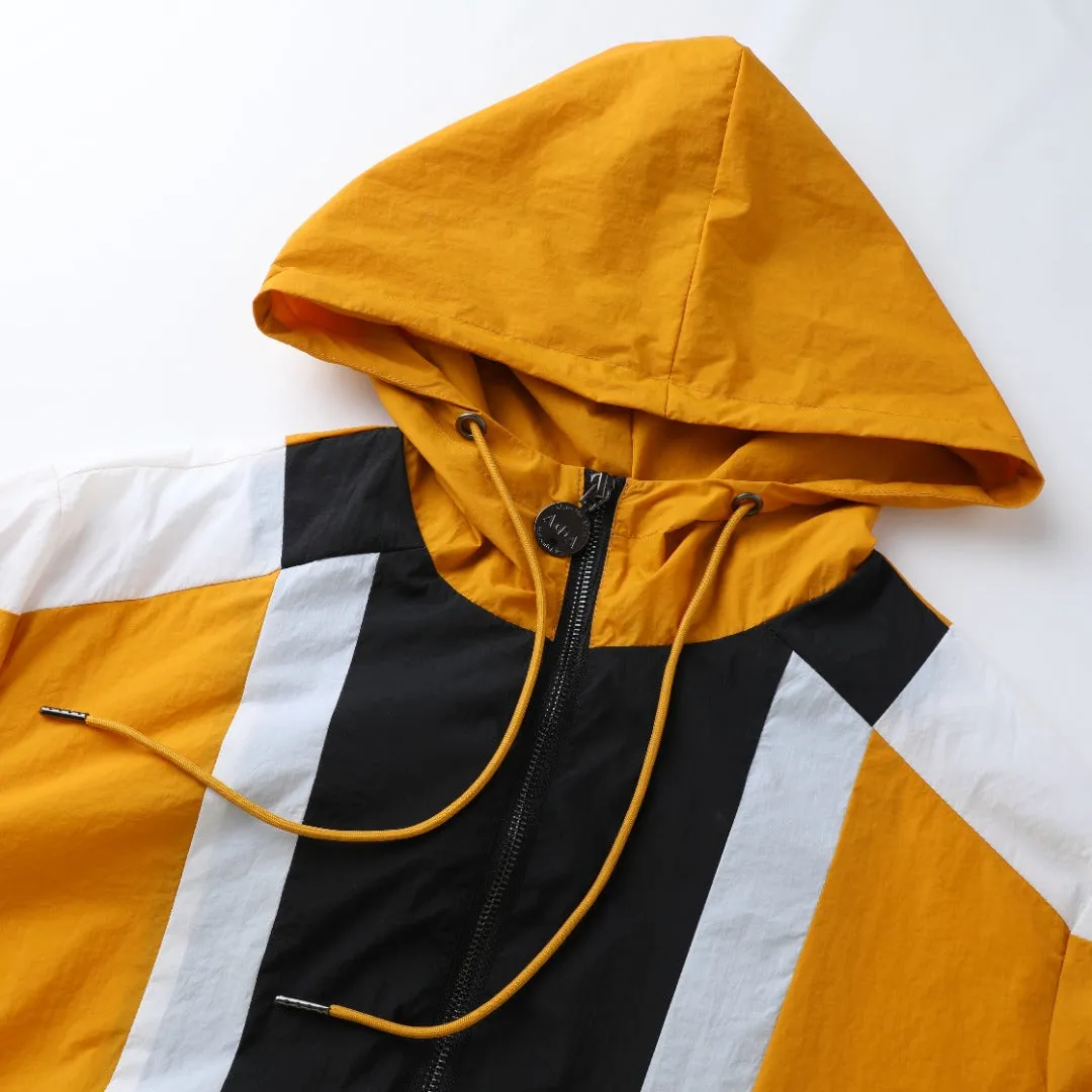 Old Gold Alpha Half Zip Windbreaker Jacket