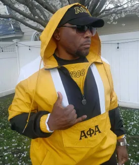 Old Gold Alpha Half Zip Windbreaker Jacket