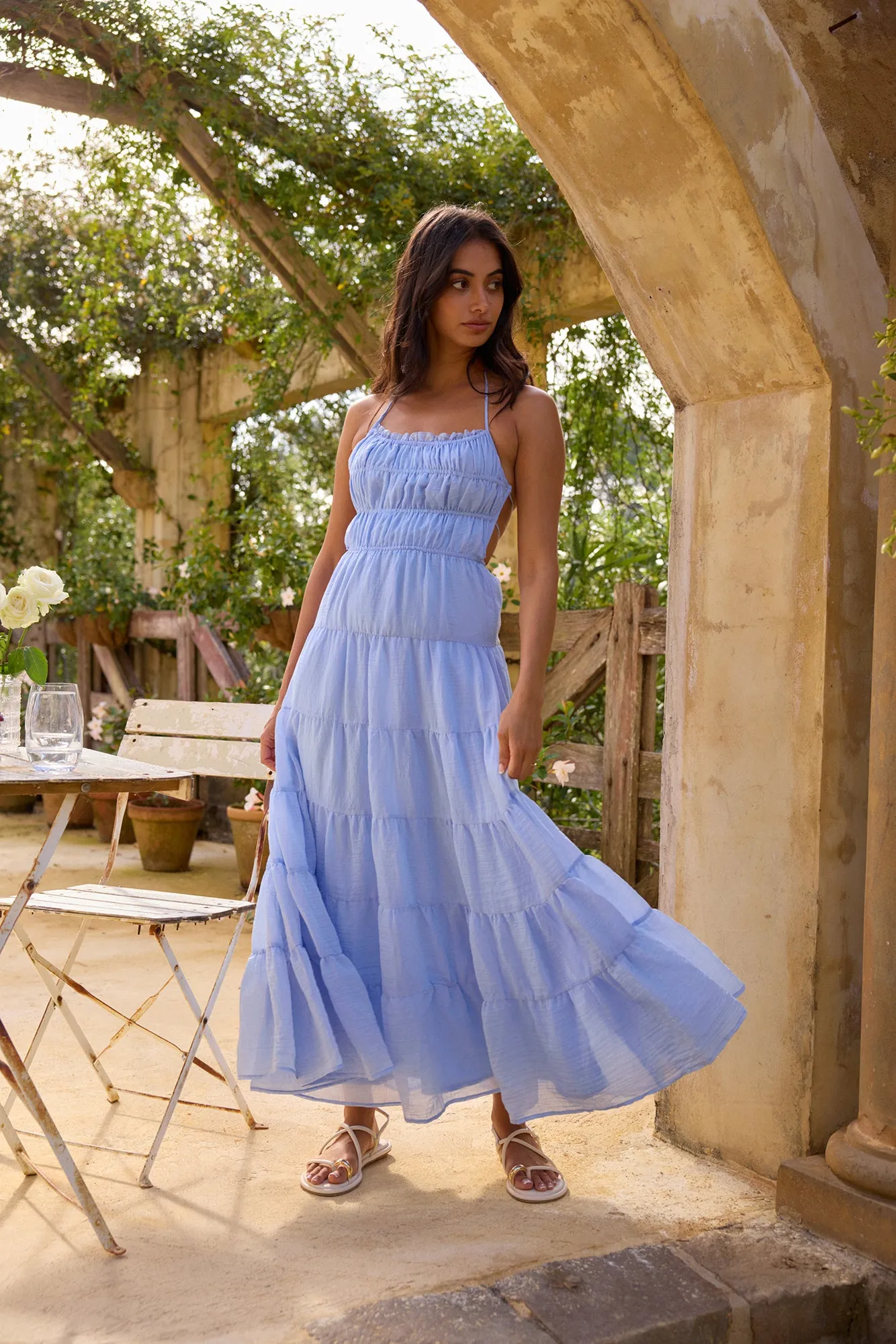 On a Cloud Maxi Dress Blue