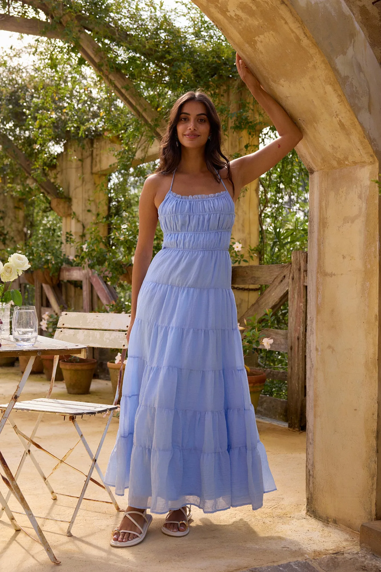 On a Cloud Maxi Dress Blue