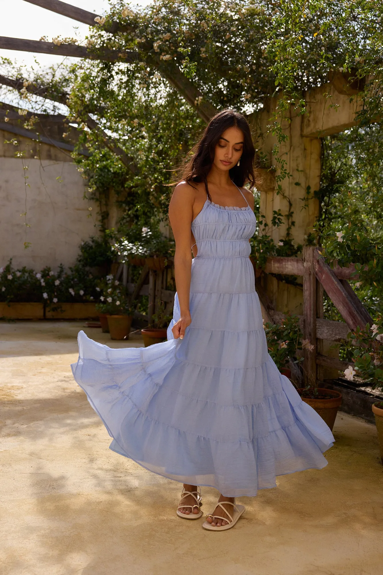 On a Cloud Maxi Dress Blue