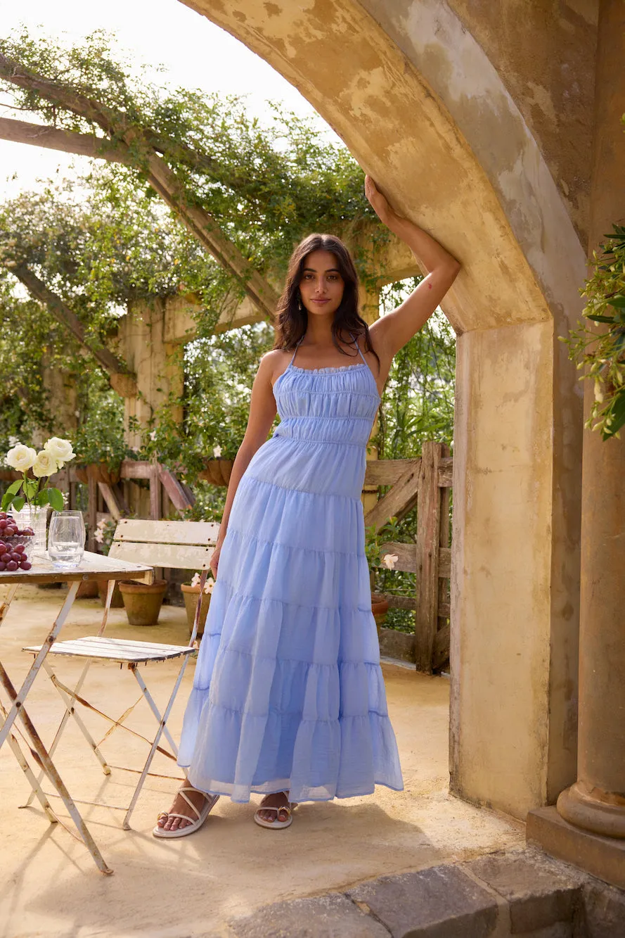 On a Cloud Maxi Dress Blue