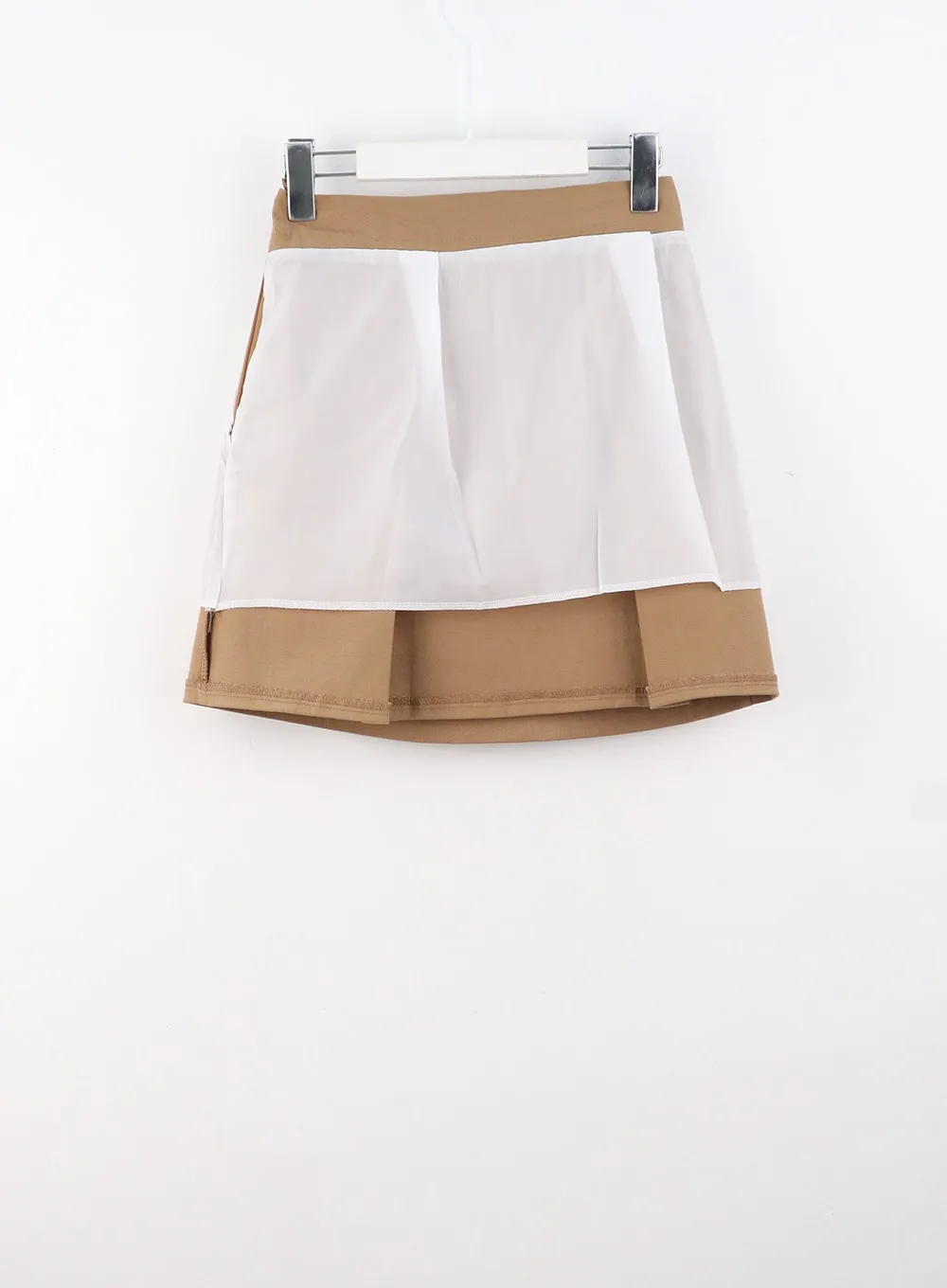 Pleated Cargo Mini Skirt OS315