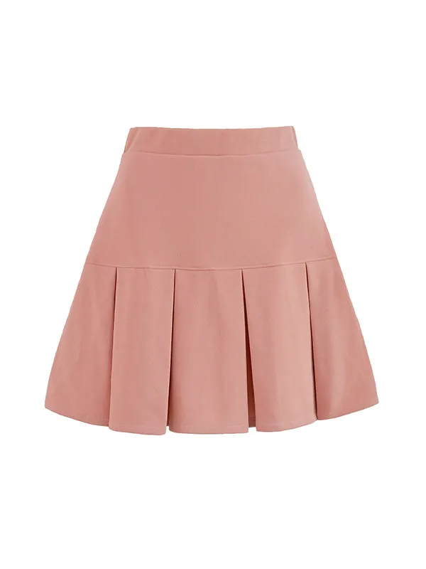 Pleated Mini Skirt