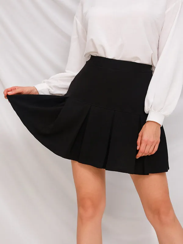 Pleated Mini Skirt